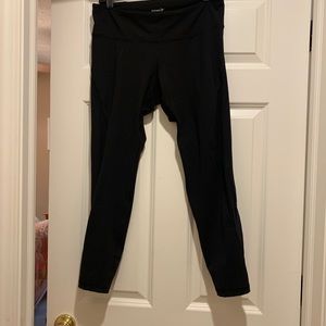 Old Navy Active, Leggings, Black, Cut outs with sheer material on both legs
